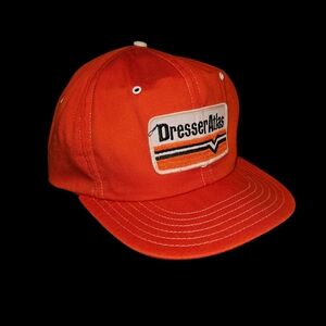 Vintage 70s Snap Back Dresser Atlas Orange Cap. Made In Canada